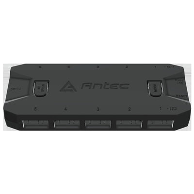 Antec 5-Port ARGB Fan Controller Hub - SATA Powered PWM RGB LED Antec 5-Port ARGB Fan Controller Hub - SATA Powered PWM RGB LED